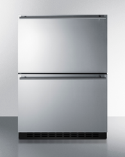 Summit 24" Wide Outdoor 2-Drawer All-Freezer, ADA Compliant Refrigerators Summit Appliance   
