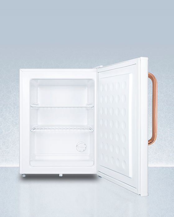 Summit Compact All-Freezer with Antimicrobial Pure Copper Handle Refrigerators Summit Appliance   