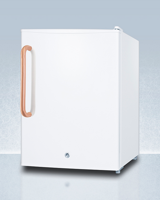 Summit Compact All-Freezer with Antimicrobial Pure Copper Handle Refrigerators Summit Appliance   