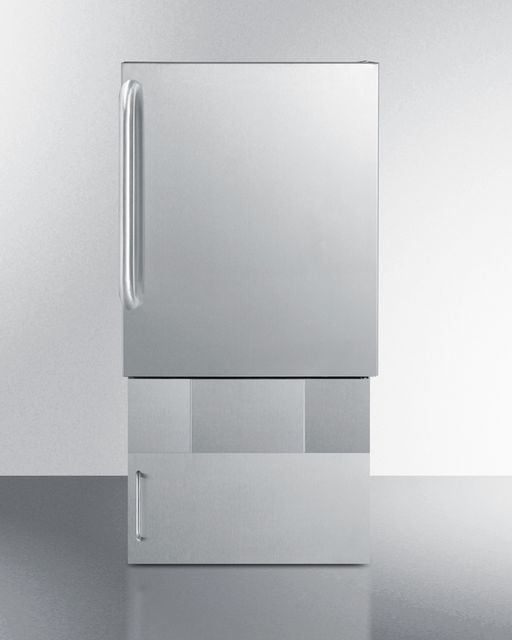 Summit 12 lb. Drain-Free Outdoor Icemaker, ADA Compliant Refrigerators Summit Appliance   