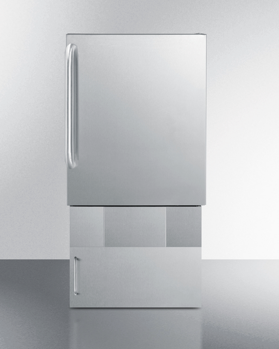 Summit 12 lb. Drain-Free Outdoor Icemaker, ADA Compliant Refrigerators Summit Appliance   