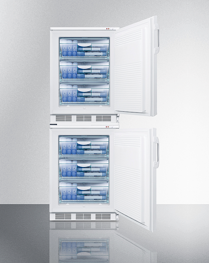 Summit 24" Wide Stacked All-Freezers Refrigerators Summit Appliance   