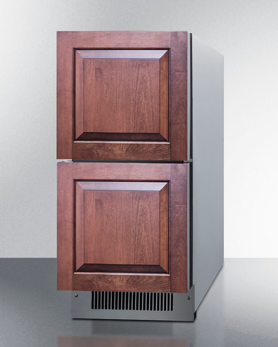 Summit 15" Wide 2-Drawer All-Refrigerator, ADA Compliant Refrigerator Accessories Summit Appliance   