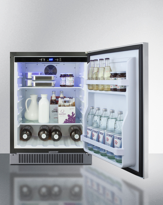 Summit 24" Wide Built-In Outdoor All-Refrigerator Refrigerator Accessories Summit Appliance   