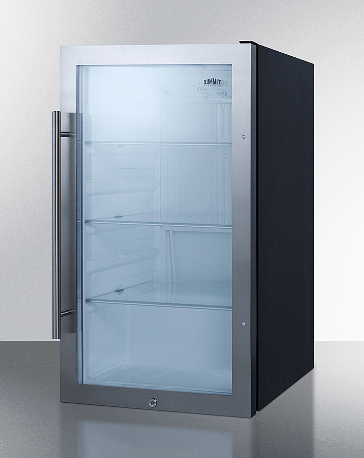 Summit Shallow Depth Indoor/Outdoor Beverage Cooler Refrigerator Accessories Summit Appliance   