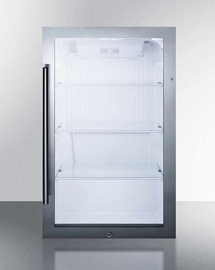 Summit Shallow Depth Indoor/Outdoor Beverage Cooler Refrigerator Accessories Summit Appliance   