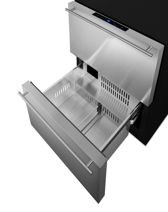 Summit 24" Wide Outdoor 2-Drawer All-Refrigerator, ADA Compliant Refrigerator Accessories Summit Appliance   