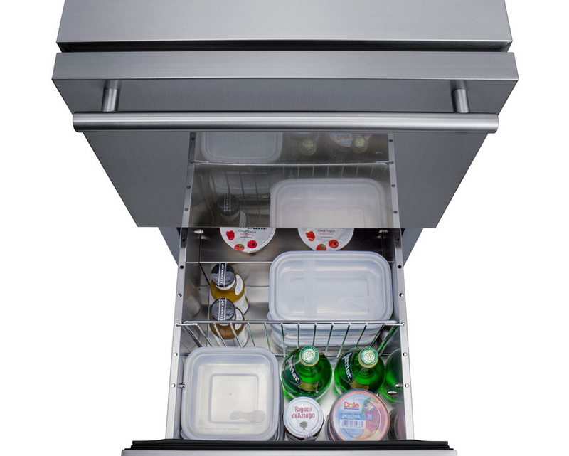 Summit 18" Wide Outdoor 2-Drawer All-Refrigerator, ADA Compliant Refrigerator Accessories Summit Appliance   