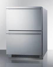 Summit 24" Wide 2-Drawer All-Refrigerator, ADA Compliant Refrigerator Accessories Summit Appliance   
