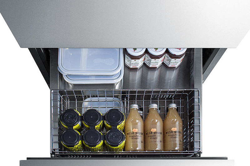 Summit 24" Wide 2-Drawer All-Refrigerator, ADA Compliant Refrigerator Accessories Summit Appliance   