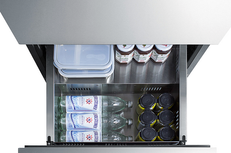 Summit 24" Wide 2-Drawer All-Refrigerator, ADA Compliant Refrigerator Accessories Summit Appliance   