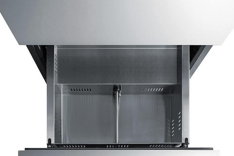 Summit 24" Wide 2-Drawer All-Refrigerator, ADA Compliant Refrigerator Accessories Summit Appliance   