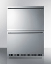 Summit 24" Wide 2-Drawer All-Refrigerator, ADA Compliant Refrigerator Accessories Summit Appliance   