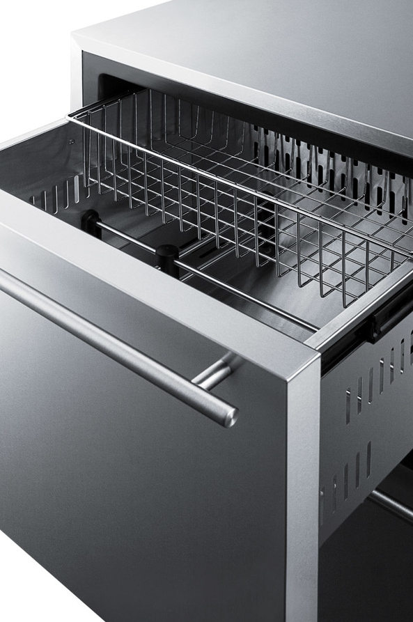 Summit 24" Wide 2-Drawer All-Refrigerator Refrigerator Accessories Summit Appliance   