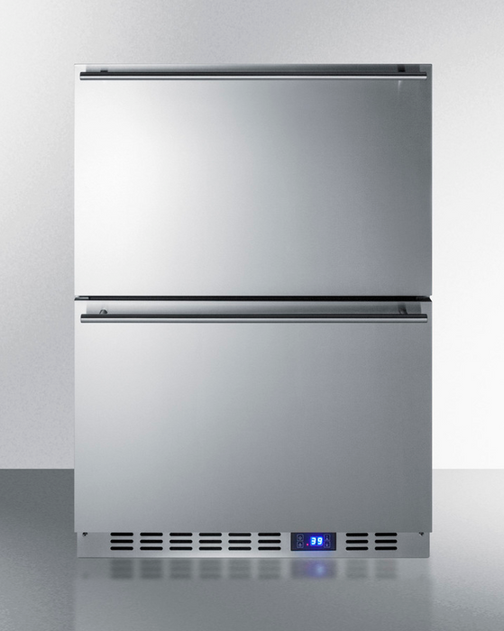 Summit 24" Wide 2-Drawer All-Refrigerator Refrigerator Accessories Summit Appliance   