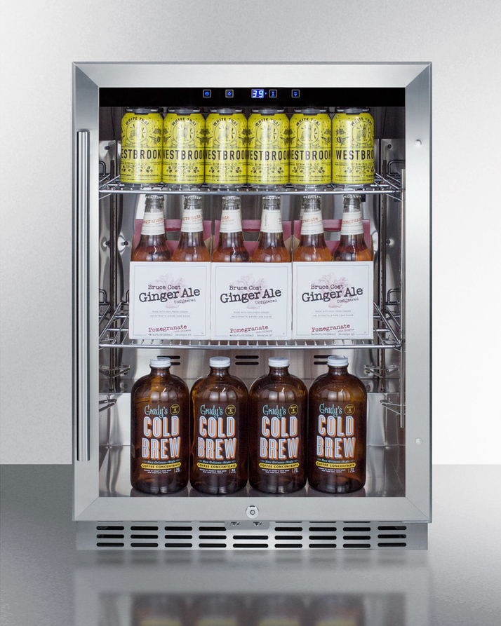 Summit 24" Wide Outdoor Beverage Center Refrigerator Accessories Summit Appliance   
