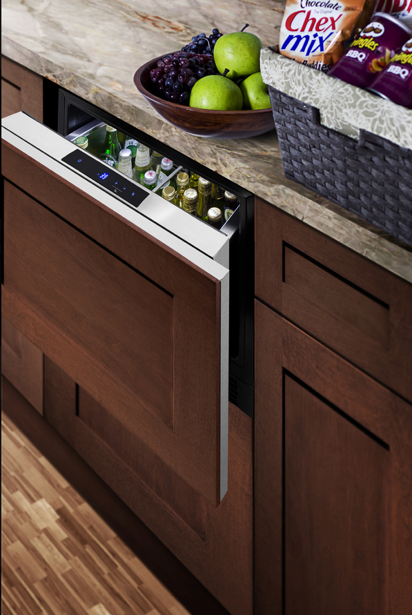 Summit 24" Wide Built-In Drawer Refrigerator Refrigerator Accessories Summit Appliance   