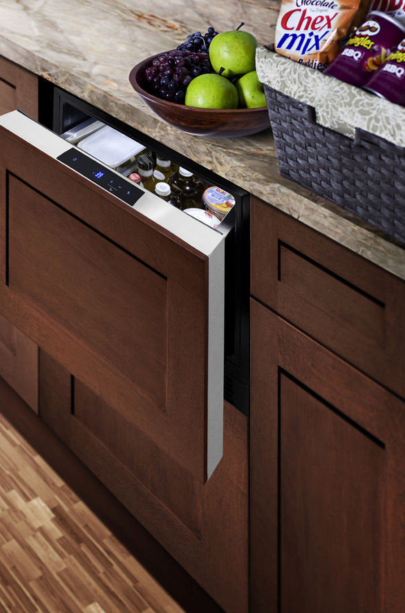 Summit 21.5" Wide Built-In Drawer Refrigerator Refrigerator Accessories Summit Appliance   