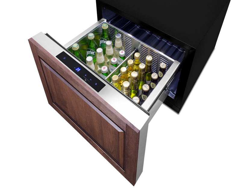 Summit 21.5" Wide Built-In Drawer Refrigerator Refrigerator Accessories Summit Appliance   