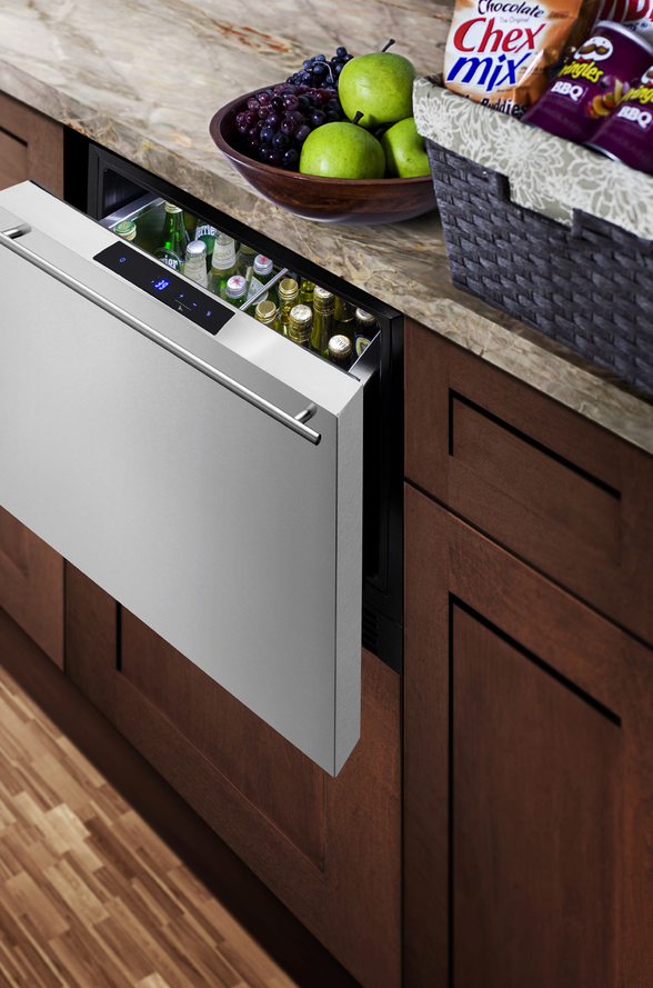 Summit 21.5" Wide Built-In Drawer Refrigerator Refrigerator Accessories Summit Appliance   