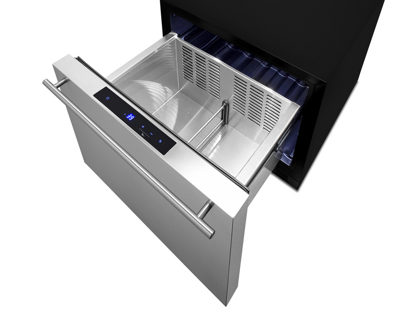 Summit 21.5" Wide Built-In Drawer Refrigerator Refrigerator Accessories Summit Appliance   