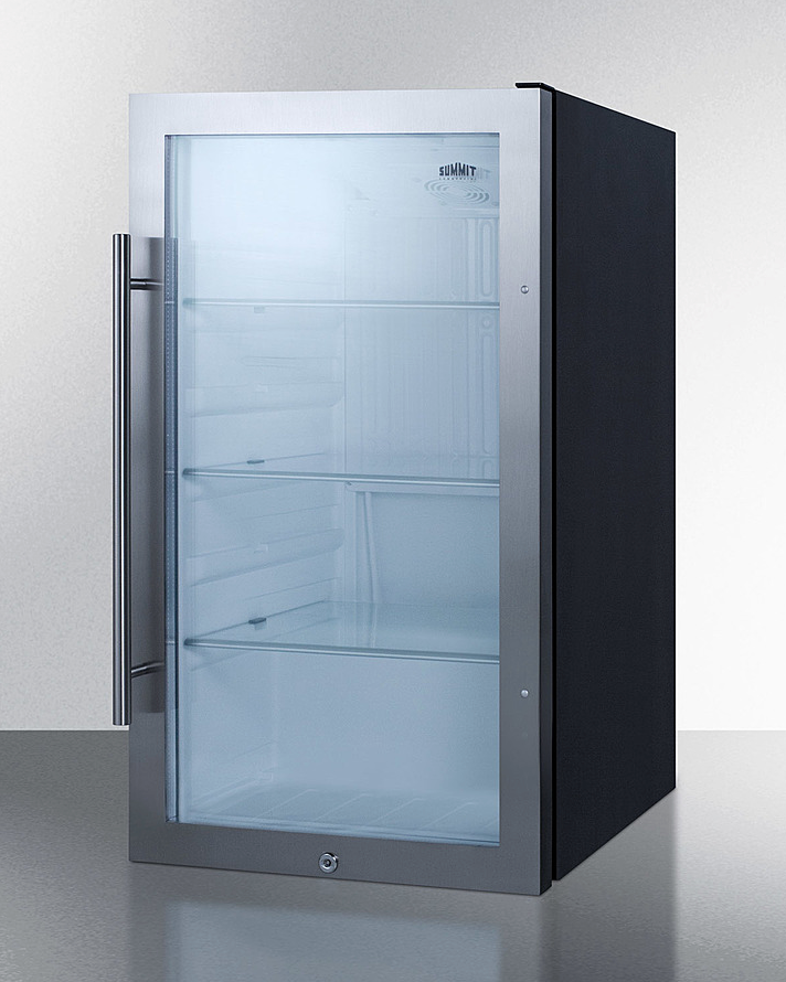 Summit Shallow Depth Indoor/Outdoor Beverage Cooler Refrigerator Accessories Summit Appliance   