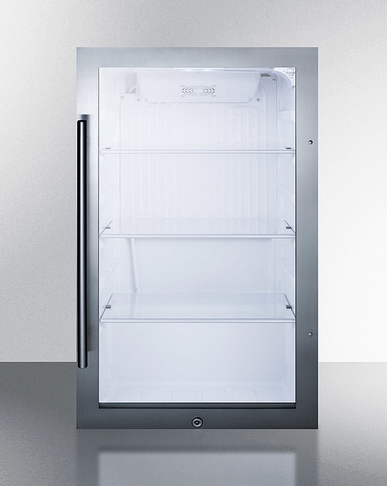 Summit Shallow Depth Indoor/Outdoor Beverage Cooler, ADA Compliant Refrigerator Accessories Summit Appliance   