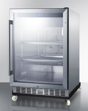 Summit 24" Wide Outdoor Mini Reach-In Beverage Center with Dolly Refrigerator Accessories Summit Appliance   