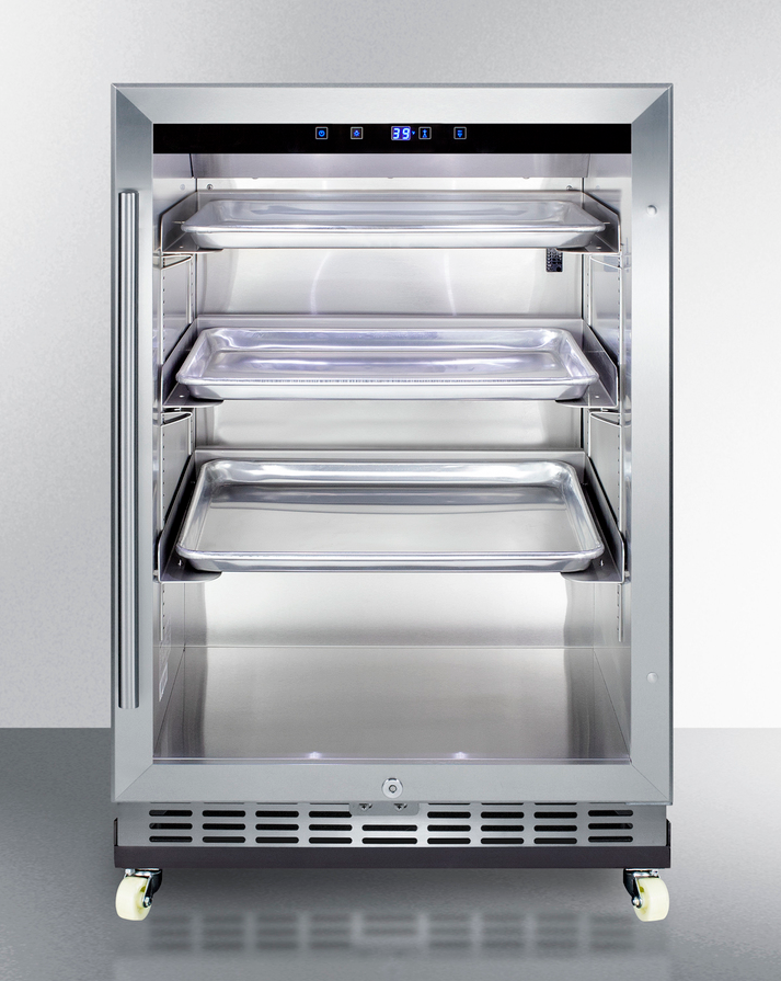 Summit 24" Wide Outdoor Mini Reach-In Beverage Center with Dolly Refrigerator Accessories Summit Appliance   