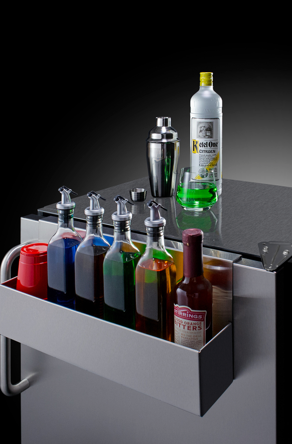 Summit 24" Wide Outdoor All-Refrigerator, with Speed Rail Refrigerator Accessories Summit Appliance   