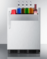 Summit 24" Wide Outdoor All-Refrigerator, with Speed Rail Refrigerator Accessories Summit Appliance   