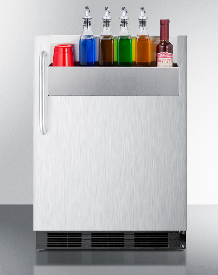 Summit 24" Wide Outdoor All-Refrigerator, with Speed Rail Refrigerator Accessories Summit Appliance   