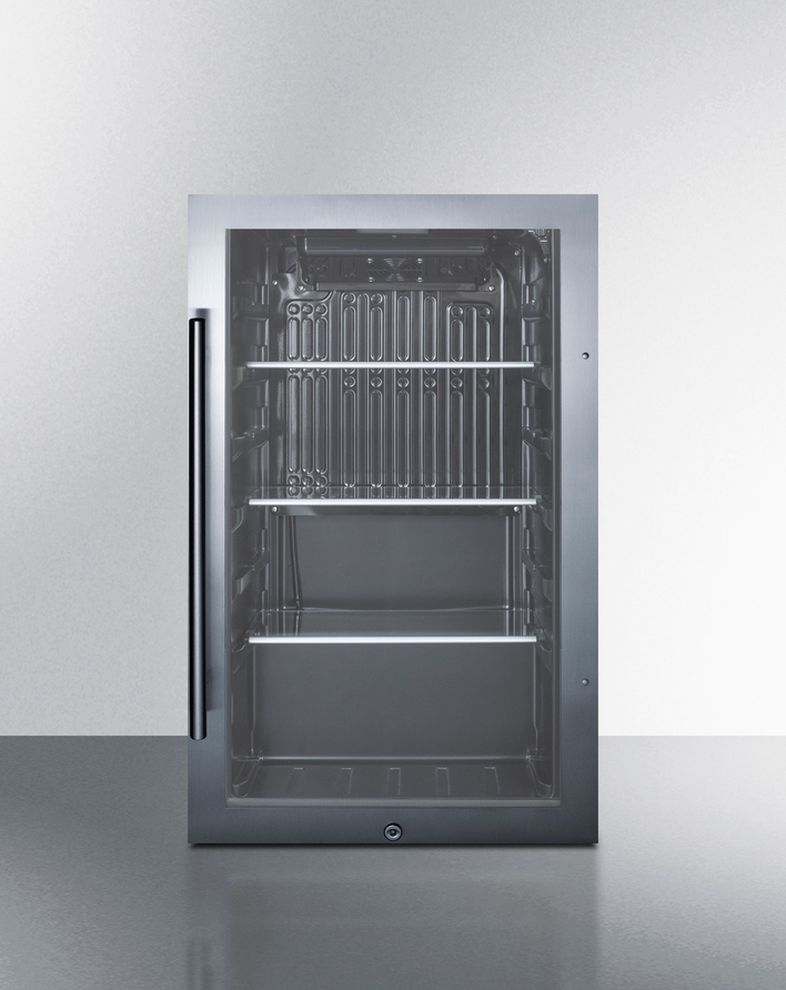 Summit Shallow Depth Indoor/Outdoor Beverage Cooler Refrigerator Accessories Summit Appliance   
