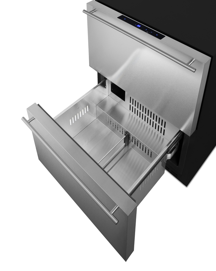 Summit 24" Wide 2-Drawer Refrigerator-Freezer (Panels Not Included) Refrigerator Accessories Summit Appliance   