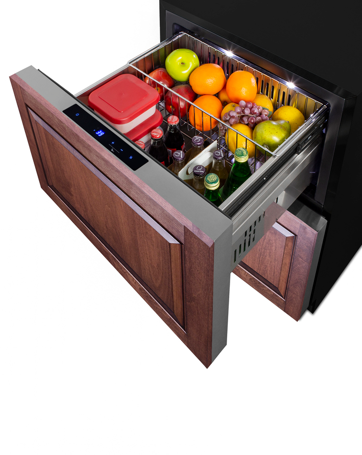 Summit 24" Wide 2-Drawer Refrigerator-Freezer (Panels Not Included) Refrigerator Accessories Summit Appliance   