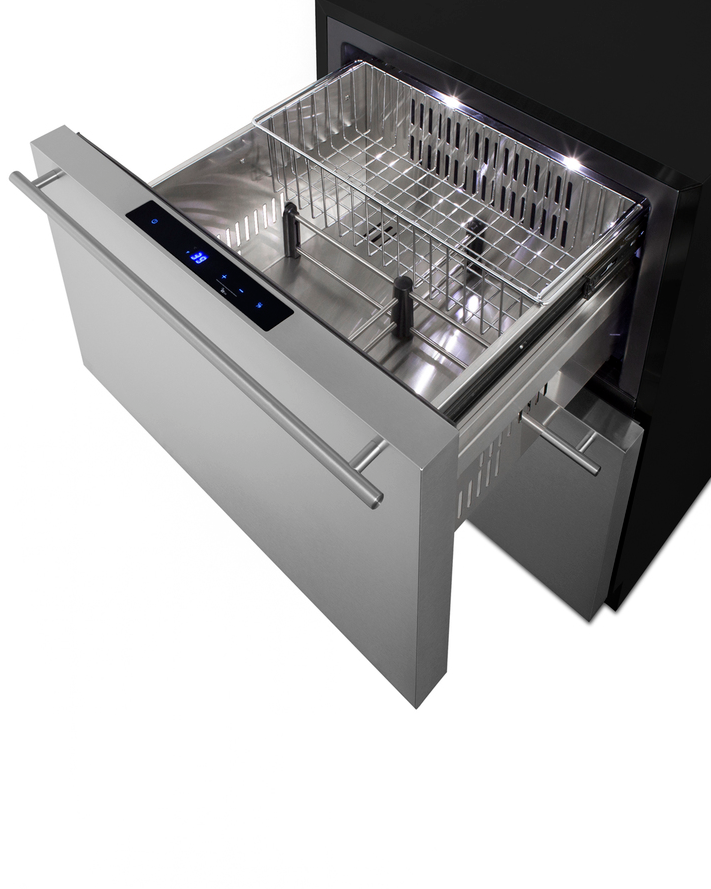 Summit 24" Wide 2-Drawer Refrigerator-Freezer (Panels Not Included) Refrigerator Accessories Summit Appliance   
