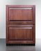 Summit 24" Wide 2-Drawer All-Refrigerator, ADA Compliant (Panels Not Included) Refrigerator Accessories Summit Appliance   