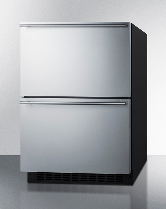 Summit 24" Wide 2-Drawer All-Refrigerator, ADA Compliant (Panels Not Included) Refrigerator Accessories Summit Appliance   