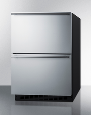 Summit 24" Wide 2-Drawer Refrigerator-Freezer (Panels Not Included) Refrigerator Accessories Summit Appliance   