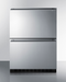 Summit 24" Wide 2-Drawer Refrigerator-Freezer (Panels Not Included) Refrigerator Accessories Summit Appliance   
