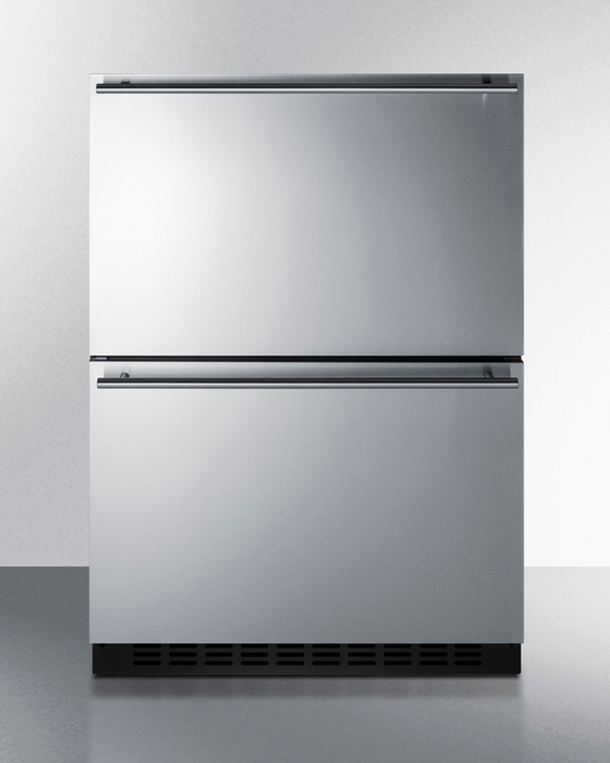 Summit 24" Wide 2-Drawer All-Refrigerator, ADA Compliant (Panels Not Included) Refrigerator Accessories Summit Appliance   