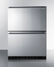 Summit 24" Wide 2-Drawer All-Refrigerator, ADA Compliant (Panels Not Included) Refrigerator Accessories Summit Appliance   