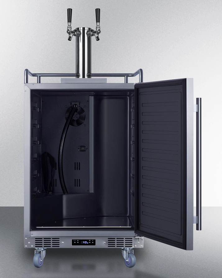 Summit 24" Wide Built-In Outdoor Beer Kegerator Refrigerator Accessories Summit Appliance   