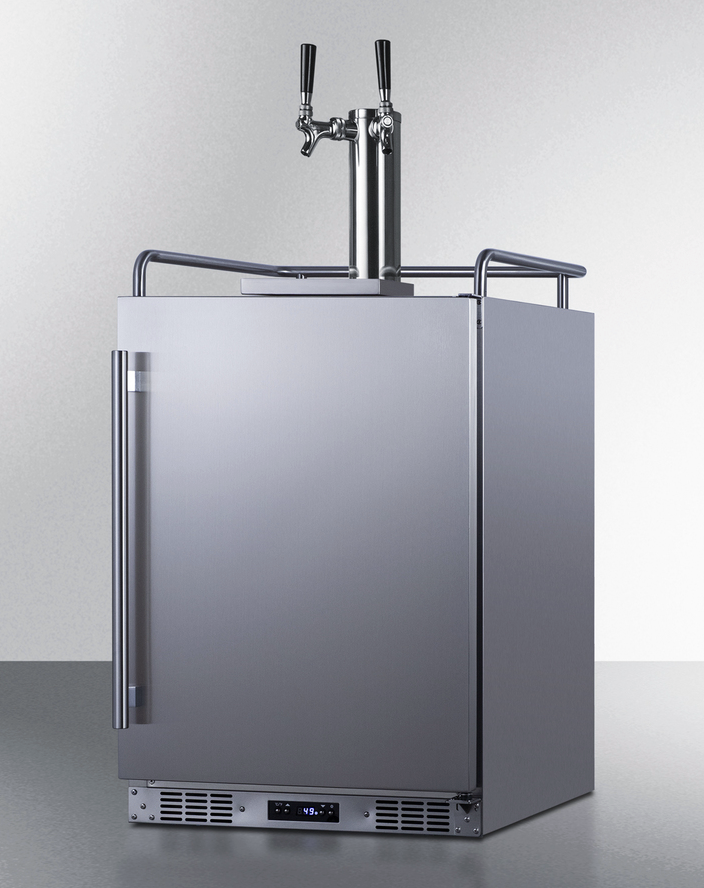 Summit 24" Wide Built-In Outdoor Beer Kegerator Refrigerator Accessories Summit Appliance   