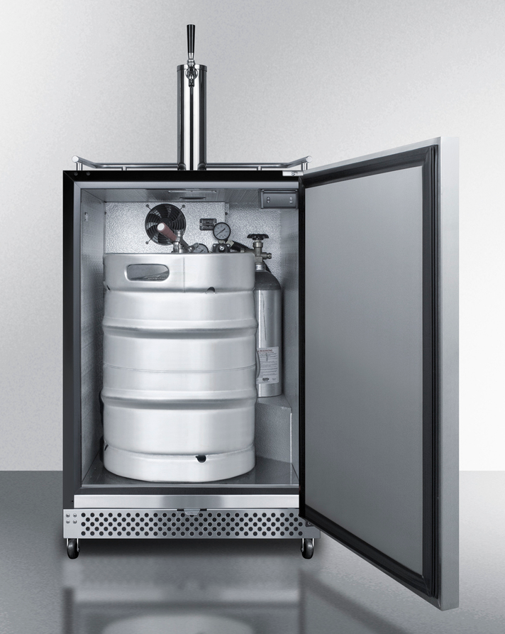 Summit 24" Wide Built-In Outdoor Kegerator Refrigerator Accessories Summit Appliance   