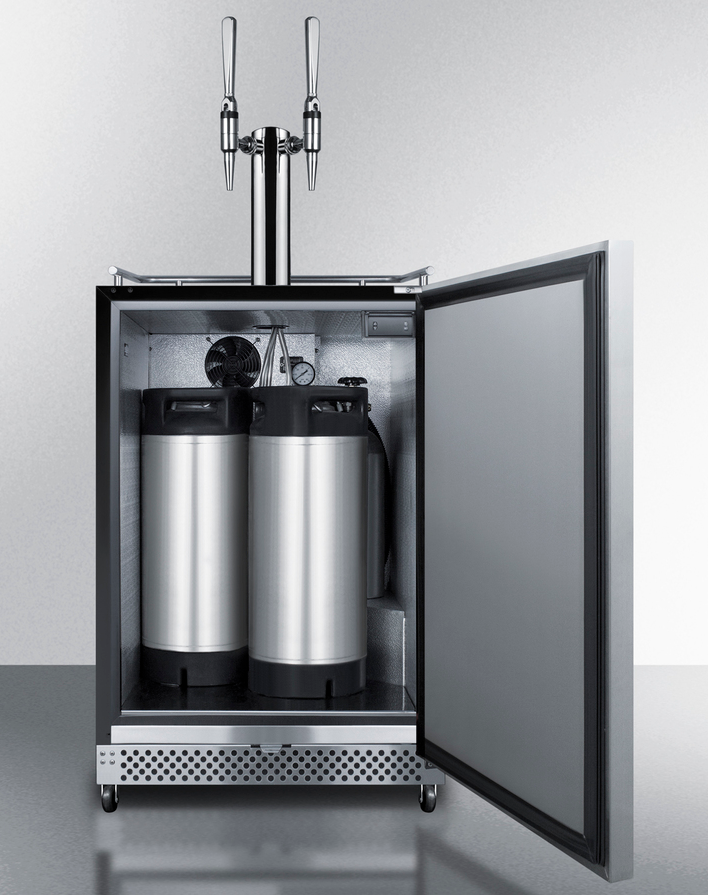 Summit 24" Wide Built-In Outdoor Nitro-Infused Coffee Kegerator Refrigerator Accessories Summit Appliance   