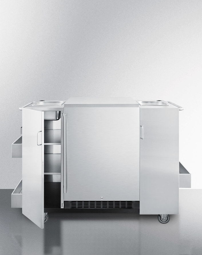 Summit Outdoor Cart with Refrigerator Refrigerator Accessories Summit Appliance   