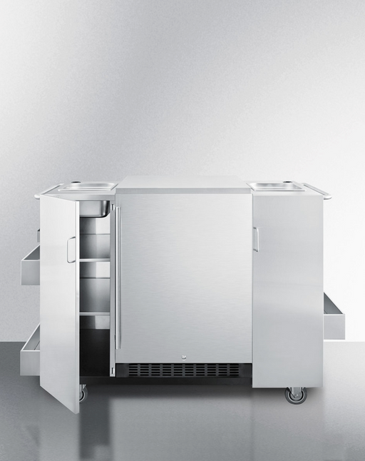Summit Outdoor Cart with Refrigerator Refrigerator Accessories Summit Appliance   