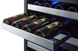 Summit 24" Wide Combination Dual-Zone Wine Cellar and 2-Drawer All-Refrigerator Refrigerator Accessories Summit Appliance   