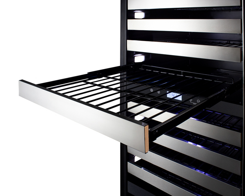 Summit 24" Wide Triple Zone Wine Cellar Refrigerator Accessories Summit Appliance   